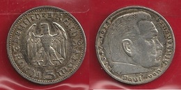 GERMANIA 1936 A - 5 Reichs Mark  BB / SPL - Argento / Argent / Silver - Confezione In Bustina - (3 Foto) - 5 Reichsmark