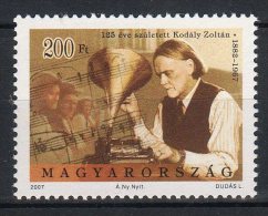 Hungary 2007. Zoltan Kodaly Nice Stamp MNH (**) Michel: 5243 - Ongebruikt