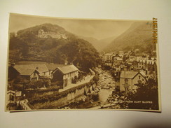 LYNMOUTH FROM CLIFF SLOPES  , OLD POSTCARD    ,  0 - Lynmouth & Lynton