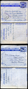 SOUTH AFRICA 2 Air Letters #F14 Used To Germany + Australia SHORTPAID 1950 - Poste Aérienne