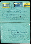 SOUTH AFRICA Air Letter 4c+5c Properly Used EAST LONDON To East Germany 1971 - Luftpost