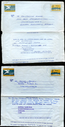 SOUTH AFRICA 2 Air Letters Used To Czechoslovakia & East Germany 1972-73 - Luftpost