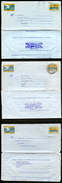 SOUTH AFRICA 3 Air Letters Used To Czechoslovakia & Israel 1972 - Airmail