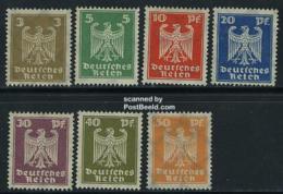 Germany, Empire 1924 Definitives 7v, (Unused (hinged)) - Nuovi