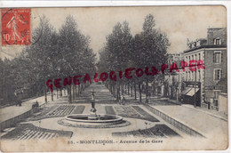 16 - ANGOULEME - LA GARE D' ORLEANS - 19113 - MONTLUCON - AVENUE DE LA GARE -1908 - Montlucon