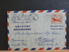 68/267  AEROGRAMME USA TO GERMANY  1956 - 1941-60