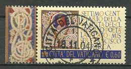 VATICAN 2004 N° 1366 Oblitéré Used Superbe Cote 2 € Pétrarque Personnalité Poète Humaniste Enluminure Barberino - Gebraucht