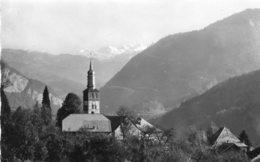 CPSM Dentelée - MIEUSSY (74) - Aspect Du Clocher Dans Les Années 50 - Mieussy