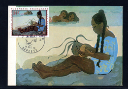 CM ARTISTES EN POLYNESIE  14/12/1970 - Cartoline Maximum