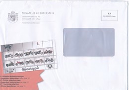 Liechtenstein Schaan P.P. Philatelie Legendäre Motorräder Briefmarken - Maschinenstempel (EMA)