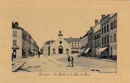 45 - PUISEAUX  La Halle Et La Rue De Paris - Puiseaux