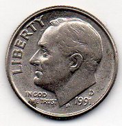 U.S.A. - One Dime 1991 D - Roosevelt - 1946-...: Roosevelt