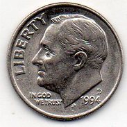 U.S.A. - One Dime 1994 D - Roosevelt - 1946-...: Roosevelt