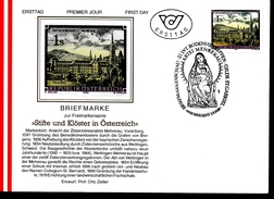 AUTRICHE    FDC    1989     Abbayes  De Wettingen Mehrerau - Abdijen En Kloosters