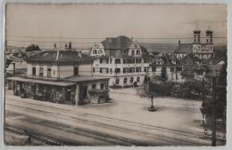 Lachen Schwyz - Bahnhof, Post - Photoglob No. 9623 - Lachen