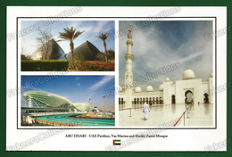 UNITED ARAB EMIRATES / UAE - ABU DHABI Pavilion, Yas Marina And Sheikh Zayed Mosque - Postcard # 48 - Unused As Scan - Verenigde Arabische Emiraten