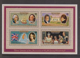 Aitutaki 1977 QEII Silver Jubilee Miniature Sheet MNH - Aitutaki