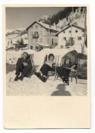 FOTO PERSONE SULLA NEVE  - ANNI 40 CARTA LEONAR  NV FG - Other & Unclassified