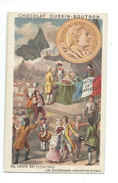 Chromo Louis XVI Histoire De France Pub: Chocolat Guerin-Boutron 105 X 65 Mm  Bien - Guerin Boutron