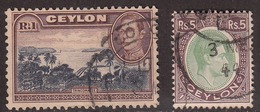 Ceylon 1938-49 Cancelled, Sc# / SG 395a, 397a - Ceylan (...-1947)