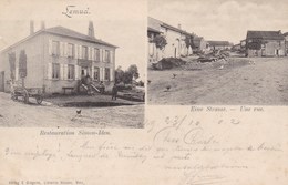 LEMUD - REMILLY - MOSELLE (57)  - RARE CPA PRECURSEUR - DOUBLE-VUES - ANIMÉE DE 1902 - RESTAURATION SIMON-IDEN - Other Municipalities