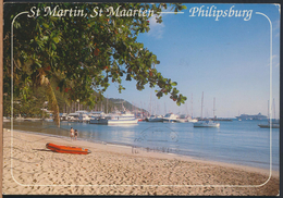 °°° 3766 - NEDERLAND ANTILLEN - ST. MARTIN - THE BEACH AND THE HARBOUR - 1991 With Stamps °°° - Saint-Martin