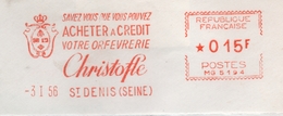 Mode, Bijoux, Orfèvrerie, Achat, Crédit, "Christofle", Saint Denis- EMA Havas MG- Devant D'enveloppe   (S017) - Andere & Zonder Classificatie