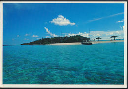 °°° 3771 - MALDIVES - SURFING BEACH AT DHIGUFINOLHU ISLAND RESORT - 1998 With Stamps °°° - Maldives