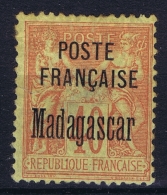 Madagascar Yv 18 Charniere  /MH/* Falz  1895 - Unused Stamps