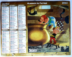 CALENDRIER ALMANACH DES PTT ASTERIX 2011 LA POSTE OBERTHUR - UDERZO GOSCINNY - Agende & Calendari