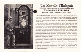 CHATELDON  - Une Merveille D'Horlogerie - Chateldon