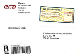 Czech Rep. R-letter, Apost Pardubice 3... AH567 - Cartas & Documentos