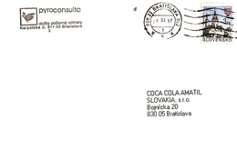 Slovakia Company Cover Pyrokonzulta ... AH669 - Cartas & Documentos