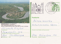 BPK Bund P 134 I "Wasserburg"  Gelaufen Ab "AUGSBURG 1" (ak0462) - Geïllustreerde Postkaarten - Gebruikt