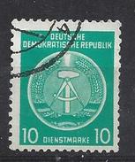 Germany (DDR) 1954  Dienstmarken (o) Mi.4 ND - Oblitérés