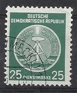 Germany (DDR) 1954  Dienstmarken (o) Mi.10 ND - Usados