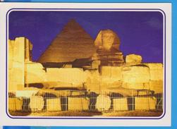GIZA - SOUND AND LIGHT AT THE PYRAMIDS OF GIZA EGYPT POSTCARD UNUSED - Pyramides