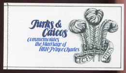 Turks & Caicos   Carnet - 537 Mariage Prince Charles - Turks & Caicos (I. Turques Et Caïques)