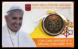 ** 50 CENT VATICAN 2017 SOUS COFFRET EURO CARD N° 8 -  PIECE NEUVE ** - Vatikan