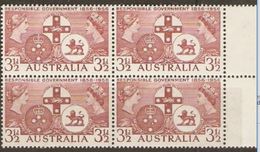 Australia 1956 SG 289 Responsible Government Block Of Four Unmounted Mint - Ongebruikt