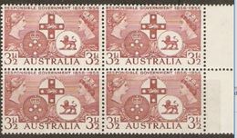 Australia 1956 SG 289 Responsible Government Block Of Four Unmounted Mint - Nuevos