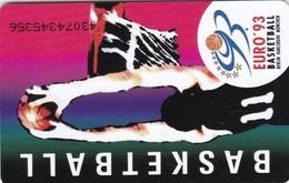 Germany, K 0917-07/93, Card Number 609,  28. Basketball Europameisterschaft Herren 1993, 2 Scans. - Other & Unclassified