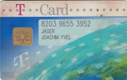 Germany, T-C-01.01, Card Number 611, Telekom - T-Card Personalisiert (-T- Weltkugel), 2 Scans. - Otros & Sin Clasificación
