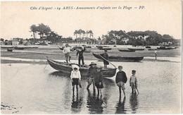 ARES --Amusements D'enfants Sur La Plage - Arès