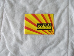 Solido Catalogue 1987 - Modelbouw