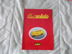 Club Solido Catalogue 1987 N° 0 - Modellbau