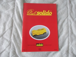 Club Solido Catalogue 1988 N° 3 - Modellbau