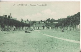 60  Songeons  Place Du  Marche Franc - Songeons