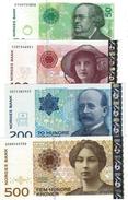 NORWAY 50 100 200 500 KRONER 2006-2014 P-46 49 50 51 UNC SET - Noorwegen