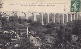 Ligne De Fontenay-le-Comte à Cholet. - Le Viaduc De Barbin En Construction. Cliché Rare - Ouvrages D'Art